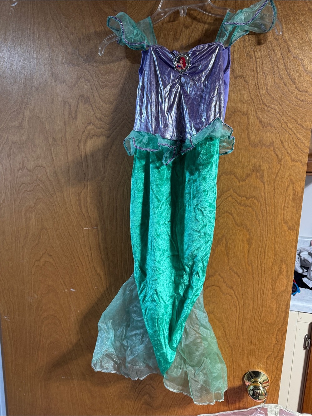 Ariel Girls Mermaid Costume Dress - Purple and Teal